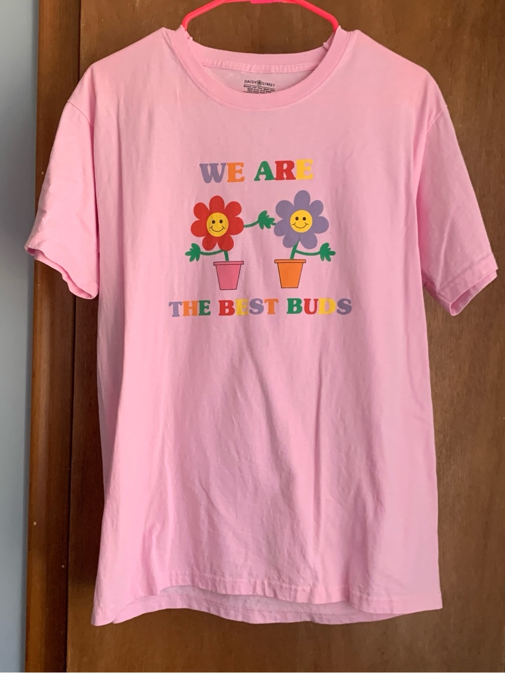 Daisy Street Pink "We Are The Best Buds" Graphic Tee